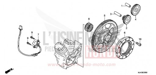 EMBRAYAGE DE DEMARRAGE VT750CSD de 2013